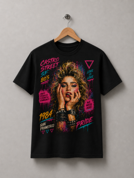 Camiseta Castro 80’s: Madonna — camiseta Tshirtness