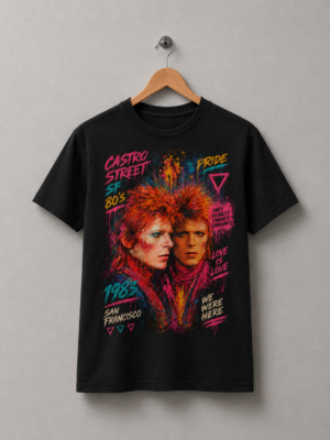Camiseta Castro 80’s: David Bowie — camiseta Tshirtness