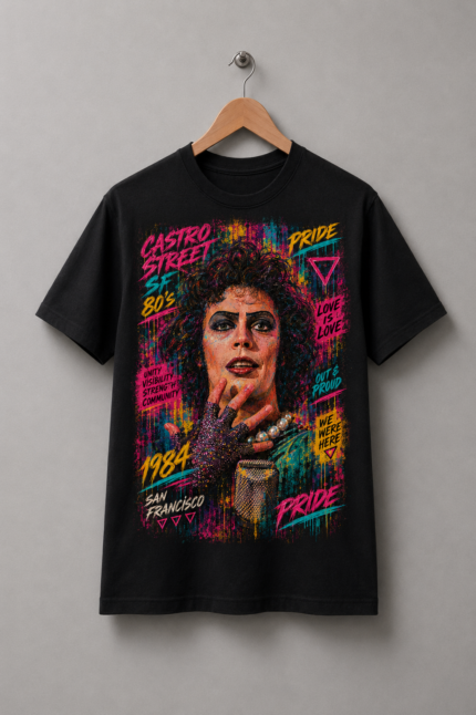 Camiseta Castro 80’s: Rocky Horror — camiseta Tshirtness