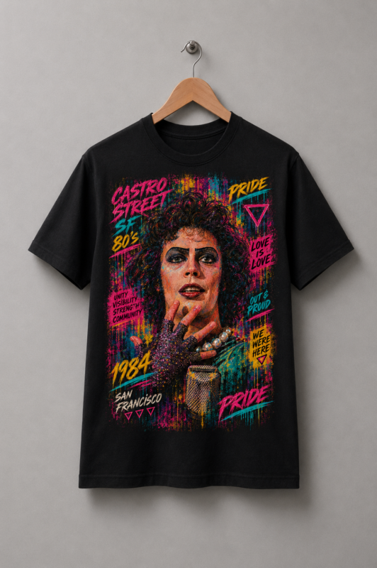 Camiseta Castro 80's: Rocky Horror