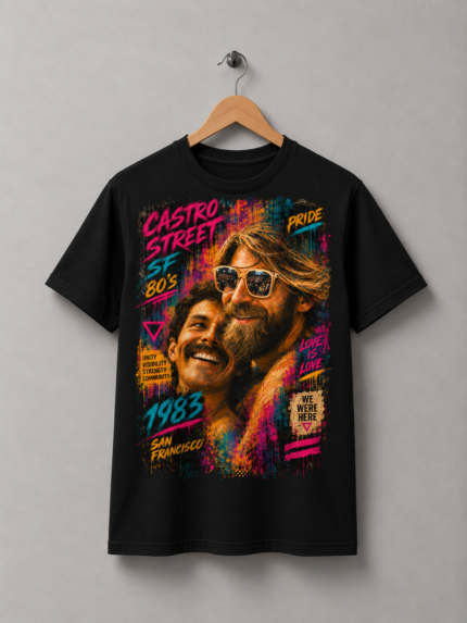 Camiseta Castro 80’s: The Couple — camiseta Tshirtness