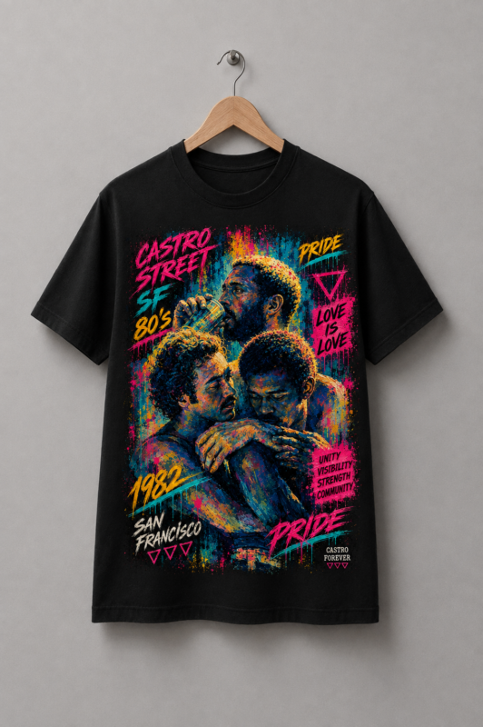 Camiseta Castro 80's: Hold Each Other