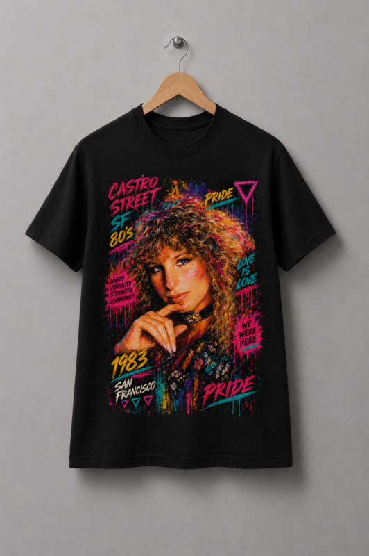 Camiseta Castro 80's: Barbra Streisand
