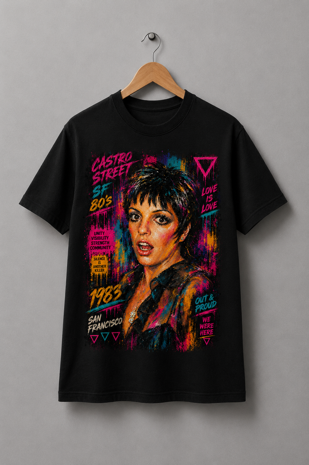 18.LizaMinnelli-CabaretForever Camiseta Castro 80’s: Liza Minnelli — camiseta Tshirtness