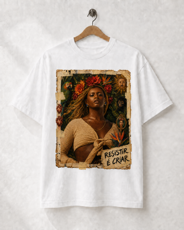 Estampa Camiseta Resistir é Criar: Liniker, da coleção RESISTIR É CRIAR