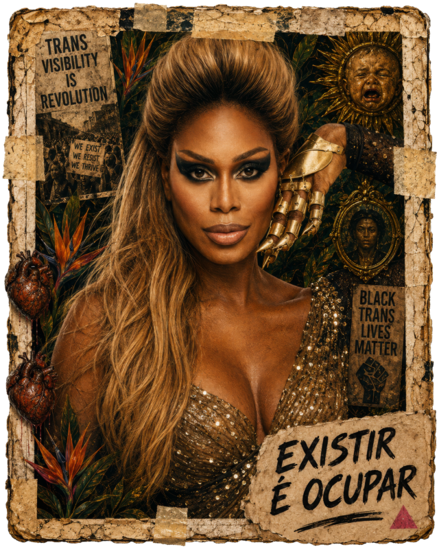 Camiseta Resistir é Criar: Laverne Cox