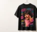 Camiseta preta da coleção Castro Street em parede branca