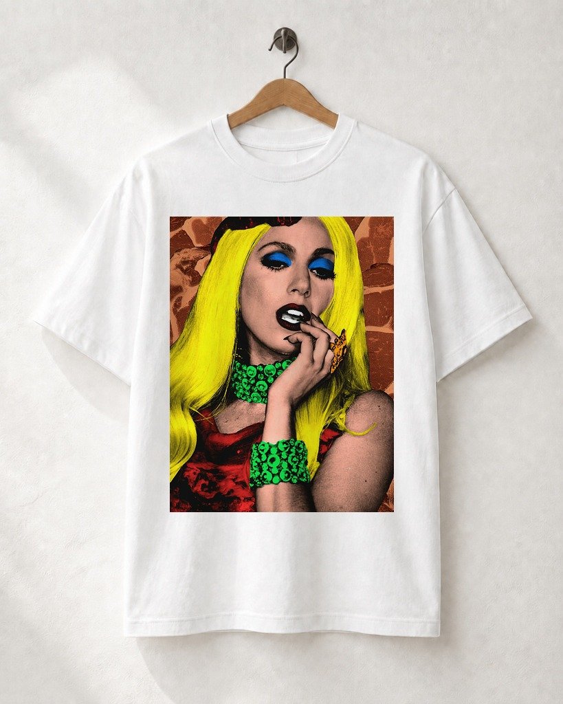 Mockup Camiseta Artpop Vanguard Diva Camiseta Pop Alt: Artpop Vanguard Diva - Imagem 1